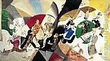 Theatre Paintings - Intro to the Yiddish Theatre by Marc Chagall
